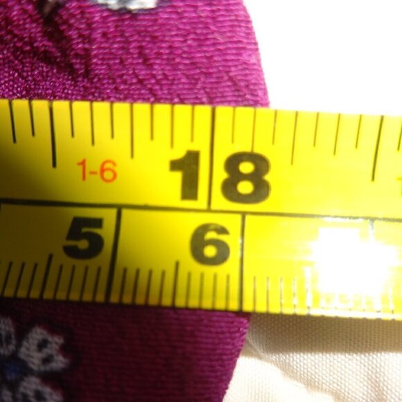 Loft maxi dress size 6, burgundy with white flowers sleeveless ruffle neck line - Picture 7 of 9